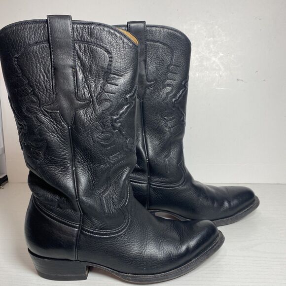 Gavel‎ Santino Bullhide Cowboy Boots Black Mens Size 8 main image 8